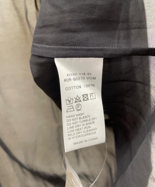 ORCIVAL（オーシバル）ORCIVAL (オーシバル) シアーバンドカラーシャツ ブラック サイズ:1 未使用品の古着・服飾アイテム