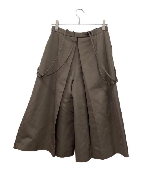 DRAWER（ドゥロワー）Drawer (ドゥロワー) ワイドパンツ ブラウン サイズ:36の古着・服飾アイテム