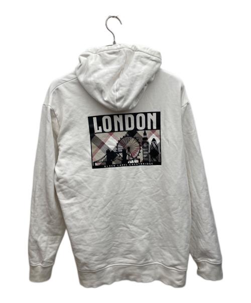 BLACK LABEL CRESTBRIDGE（ブラックレーベル クレストブリッジ）BLACK LABEL CRESTBRIDGE (ブラックレーベル クレストブリッジ) プルオーバーパーカー ホワイト サイズ:Lの古着・服飾アイテム