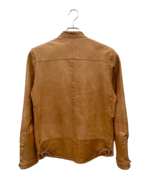 EDIFICE（エディフィス）EDIFICE (エディフィス) シープレザージャケット ブラウン サイズ:46の古着・服飾アイテム