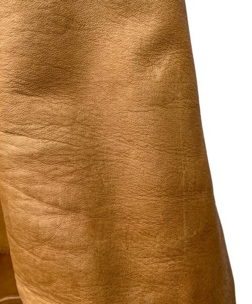 EDIFICE（エディフィス）EDIFICE (エディフィス) シープレザージャケット ブラウン サイズ:46の古着・服飾アイテム