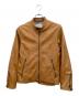 EDIFICE（エディフィス）の古着「シープレザージャケット」｜ブラウン