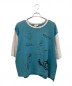 jiedaジエダ）の古着「半袖カットソー」｜スカイブルー