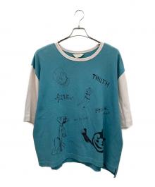 jieda（ジエダ）の古着「半袖カットソー」｜スカイブルー