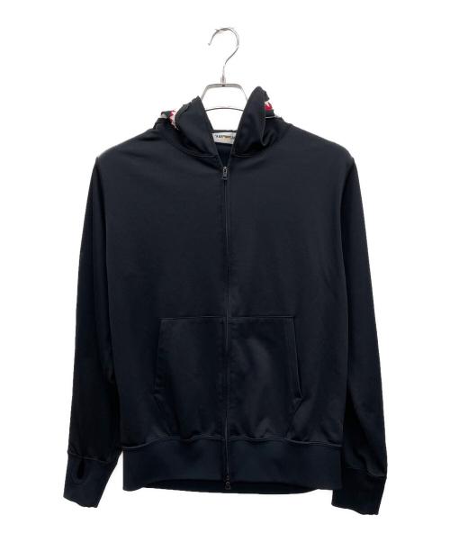 A BATHING APE（ア ベイシング エイプ）A BATHING APE (ア ベイシング エイプ) ジップパーカー ブラック サイズ:Mの古着・服飾アイテム