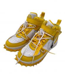NIKE（ナイキ）の古着「Off-White × Nike Air Force 1 Mid SP LTHR "White and Varsity Maize」｜イエロー