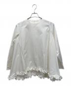OHGAオオガ）の古着「裾フリルブラウス」｜ホワイト