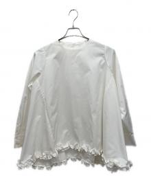 OHGA（オオガ）の古着「裾フリルブラウス」｜ホワイト