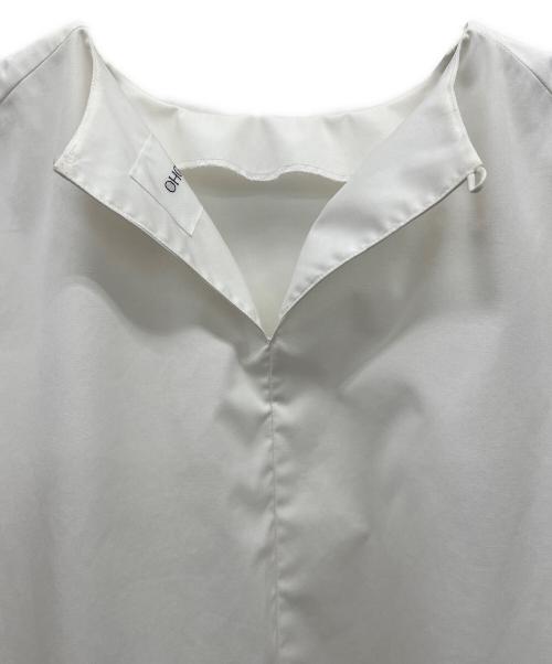 OHGA（オオガ）OHGA (オオガ) 裾フリルブラウス ホワイト サイズ:Fの古着・服飾アイテム