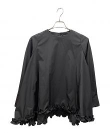 OHGA（オオガ）の古着「裾フリルブラウス」｜ブラック