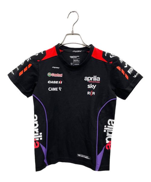 aprilia（アプリリア）aprilia (アプリリア) ゲームシャツ ブラック×パープル×オレンジ サイズ:140の古着・服飾アイテム