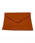JIL SANDER NAVYジルサンダー ネイビー）の古着「クラッチバッグ」｜オレンジ