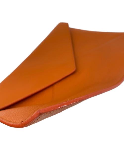JIL SANDER NAVY（ジルサンダー ネイビー）JIL SANDER NAVY (ジルサンダー ネイビー) クラッチバッグ オレンジの古着・服飾アイテム