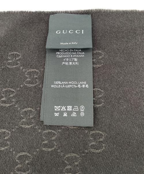 GUCCI（グッチ）GUCCI (グッチ) GG マフラー グレーの古着・服飾アイテム
