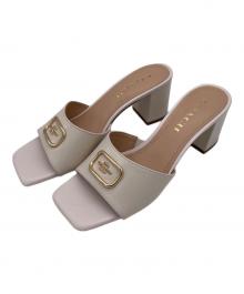 COACH（コーチ）の古着「スクエアサンダル」｜ホワイト