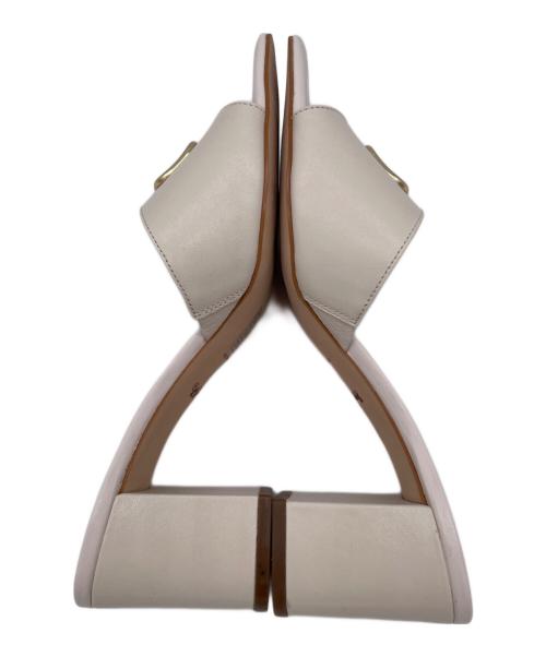 COACH（コーチ）COACH (コーチ) スクエアサンダル ホワイト サイズ:7の古着・服飾アイテム