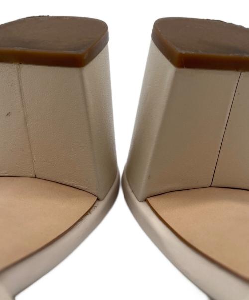 COACH（コーチ）COACH (コーチ) スクエアサンダル ホワイト サイズ:7の古着・服飾アイテム