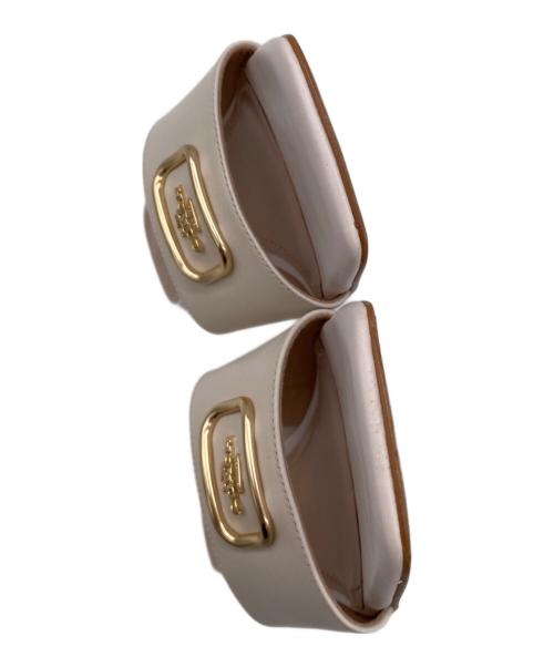 COACH（コーチ）COACH (コーチ) スクエアサンダル ホワイト サイズ:7の古着・服飾アイテム