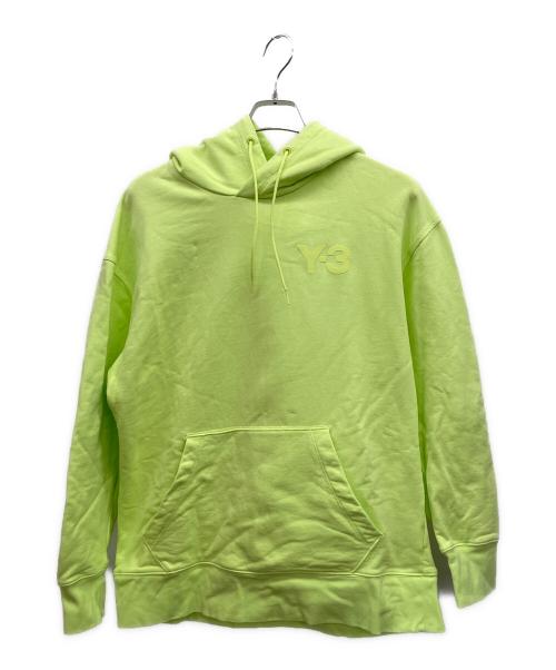 Y-3（ワイスリー）Y-3 (ワイスリー) CLASSIC CHEST LOGO HOODIE（クラシックチェストロゴフーディー） イエロー サイズ:Sの古着・服飾アイテム