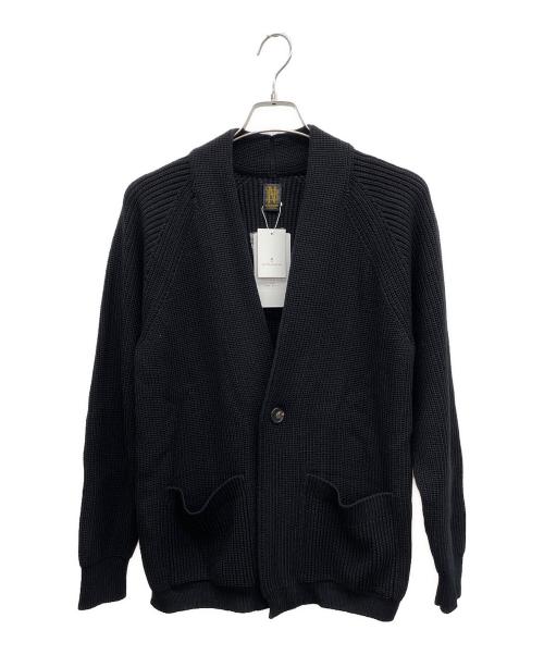 BATONER（バトナ―）BATONER (バトナ―) SIGNATURE SHAWL COLLAR CARDIGAN（シグネチャーショールカラーカーディガン） ブラック サイズ:1 未使用品の古着・服飾アイテム