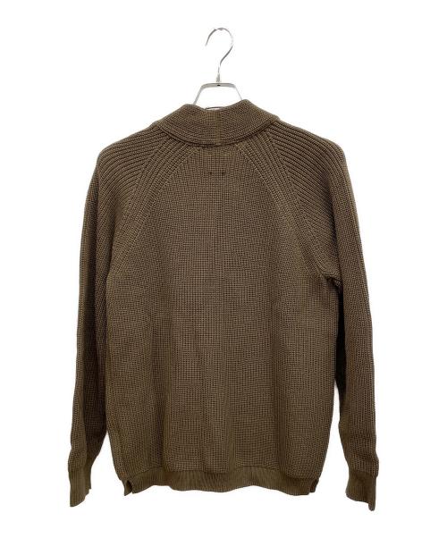 BATONER（バトナ―）BATONER (バトナ―) SIGNATURE SHAWL COLLAR CARDIGAN（シグネチャーショールカラーカーディガン） ブラウン サイズ:1 未使用品の古着・服飾アイテム