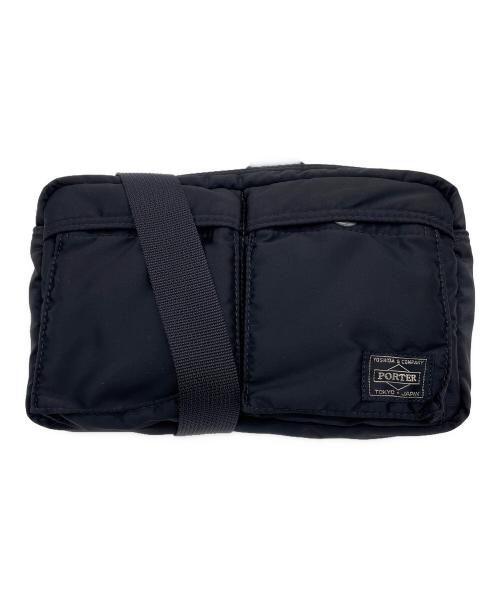 PORTER（ポーター）PORTER (ポーター) タンカー　ウエストバッグ ブラックの古着・服飾アイテム