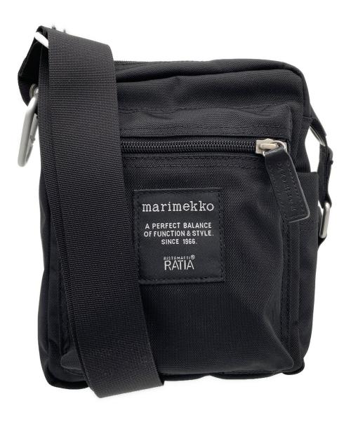marimekko（マリメッコ）marimekko (マリメッコ) Cash&Carry　ショルダーバッグ ブラックの古着・服飾アイテム