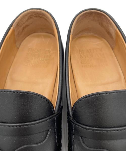 BEAUTY&YOUTH（ビューティーアンドユース）BEAUTY&YOUTH (ビューティーアンドユース) ローファー ブラック サイズ:24.5の古着・服飾アイテム