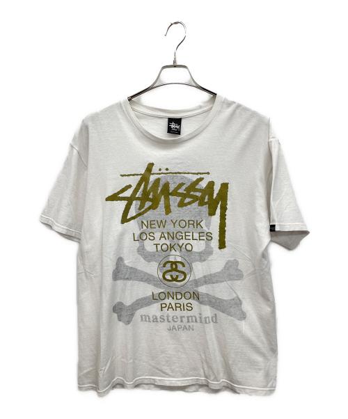 stussy×Mastermind（ステューシー×マスターマインド）stussy×Mastermind (ステューシー×マスターマインド) 半袖カットソー ホワイト サイズ:LARGEの古着・服飾アイテム
