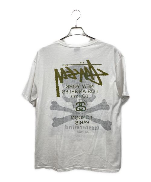 stussy×Mastermind（ステューシー×マスターマインド）stussy×Mastermind (ステューシー×マスターマインド) 半袖カットソー ホワイト サイズ:LARGEの古着・服飾アイテム