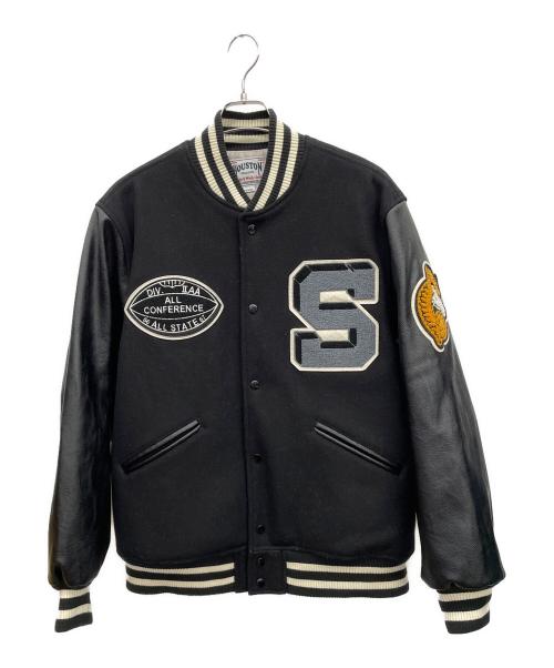 HOUSTON（ヒューストン）HOUSTON (ヒューストン) スタジャン ブラック サイズ:XX-LARGEの古着・服飾アイテム