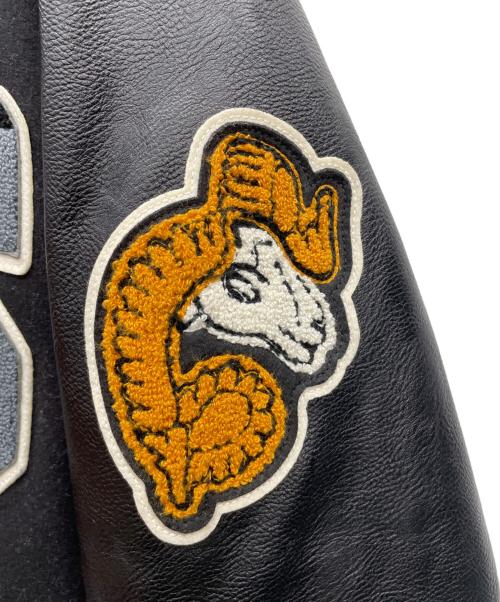 HOUSTON（ヒューストン）HOUSTON (ヒューストン) スタジャン ブラック サイズ:XX-LARGEの古着・服飾アイテム