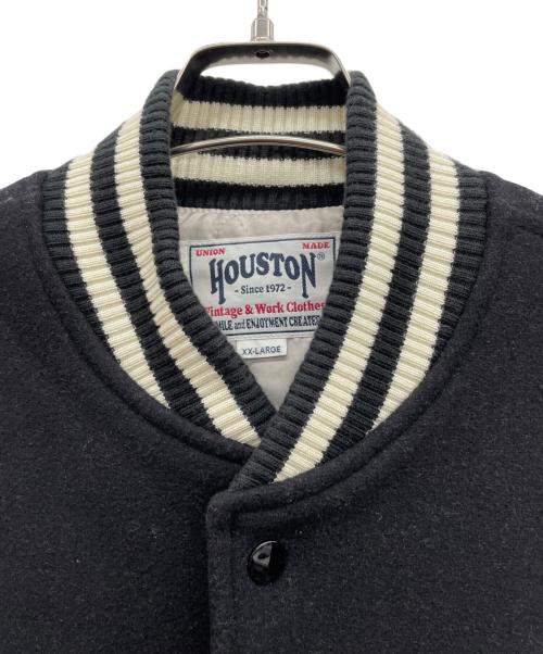 HOUSTON（ヒューストン）HOUSTON (ヒューストン) スタジャン ブラック サイズ:XX-LARGEの古着・服飾アイテム
