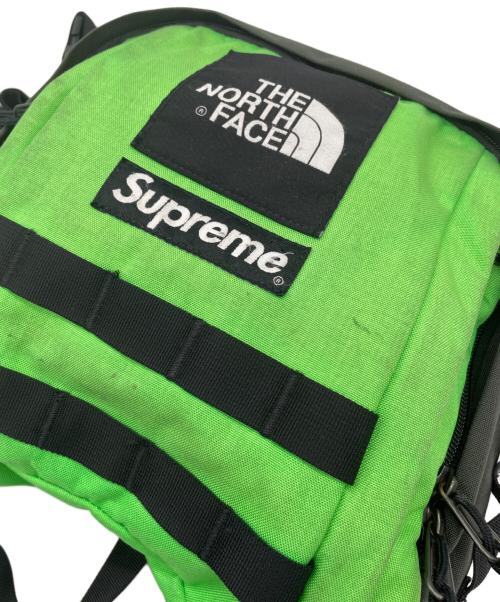 THE NORTH FACE（ザ ノース フェイス）THE NORTH FACE (ザ ノース フェイス) Supreme (シュプリーム) RTG Backpack ブラック×グリーンの古着・服飾アイテム