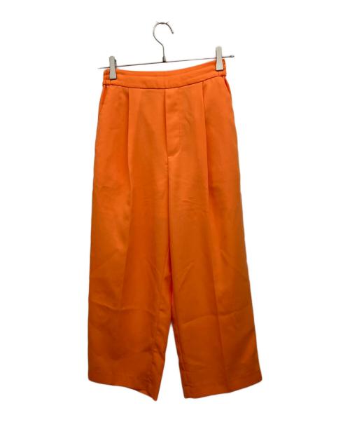 MAISON SPECIAL（メゾンスペシャル）MAISON SPECIAL (メゾンスペシャル) バックサテンイージースラックス オレンジ サイズ:36の古着・服飾アイテム