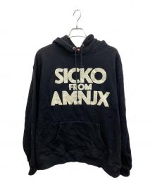 AMNJX OF THE YEAR×FRUIT OF THE LOOM（エーエムエヌジェーエックスオブザイヤー×フルーツオブザルーム）の古着「プルオーバーパーカー」｜ブラック