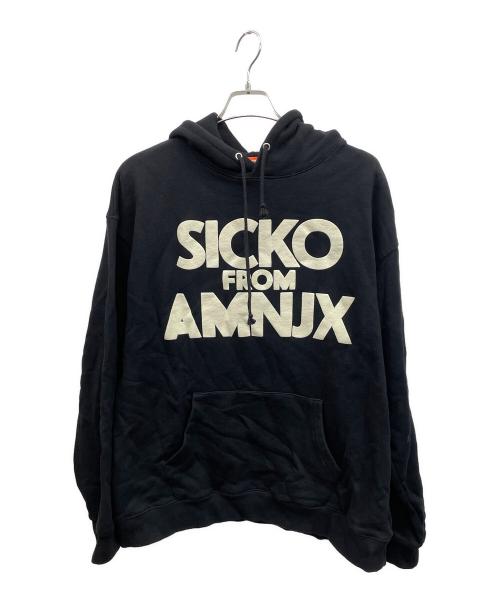 AMNJX OF THE YEAR（エーエムエヌジェーエックスオブザイヤー）AMNJX OF THE YEAR (エーエムエヌジェーエックスオブザイヤー) FRUIT OF THE LOOM (フルーツオブザルーム) プルオーバーパーカー ブラック サイズ:XLの古着・服飾アイテム