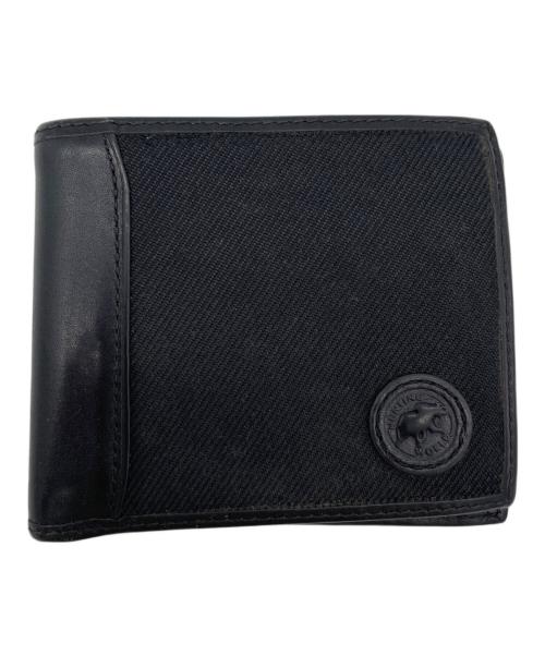 HUNTING WORLD（ハンティングワールド）HUNTING WORLD (ハンティングワールド) 2つ折り財布 ブラックの古着・服飾アイテム
