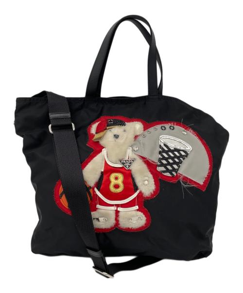 PRADA（プラダ）PRADA (プラダ) 2WAYトートバッグ ブラックの古着・服飾アイテム