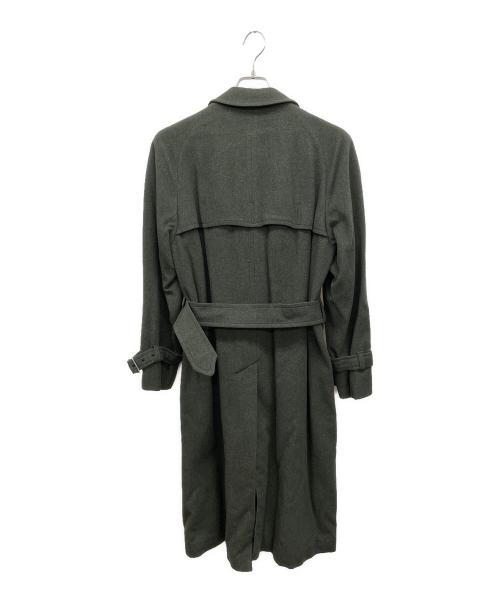 Aquascutum（アクアスキュータム）Aquascutum (アクアスキュータム) ウールコート グリーン サイズ:サイズ表記無しの古着・服飾アイテム