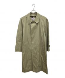 Aquascutum（アクアスキュータム）の古着「ステンカラーコート」｜オリーブ