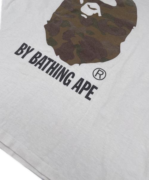 BAPE BY A BATHING APE（ベイプバイアベイシングエイプ）BAPE BY A BATHING APE (ベイプバイアベイシングエイプ) 半袖カットソー ホワイト サイズ:Mの古着・服飾アイテム