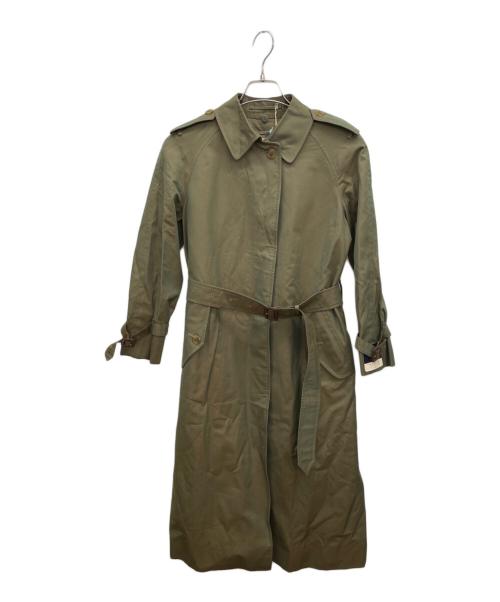 Burberry's（バーバリーズ）Burberry's (バーバリーズ) ステンカラーコート グリーン サイズ:7 AB 2の古着・服飾アイテム