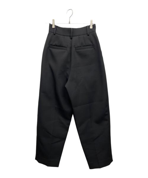 ETRE TOKYO（エトレトウキョウ）ETRE TOKYO (エトレトウキョウ) トリプルクロスハイウエストタックパンツ ブラック サイズ:Mの古着・服飾アイテム
