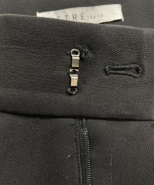 ETRE TOKYO（エトレトウキョウ）ETRE TOKYO (エトレトウキョウ) トリプルクロスハイウエストタックパンツ ブラック サイズ:Mの古着・服飾アイテム