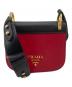 PRADA（プラダ）の古着「バイカラー　ショルダーバッグ」｜レッド