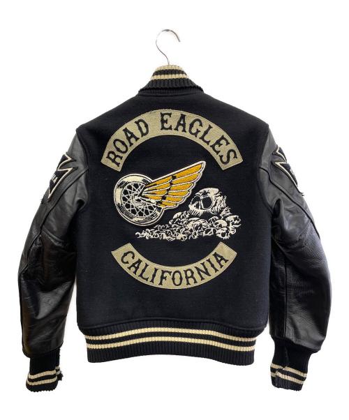 whitesville（ホワイツビル）WHITESVILLE (ホワイツビル) スタジャン ブラック サイズ:36の古着・服飾アイテム