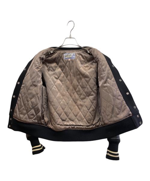 whitesville（ホワイツビル）WHITESVILLE (ホワイツビル) スタジャン ブラック サイズ:36の古着・服飾アイテム