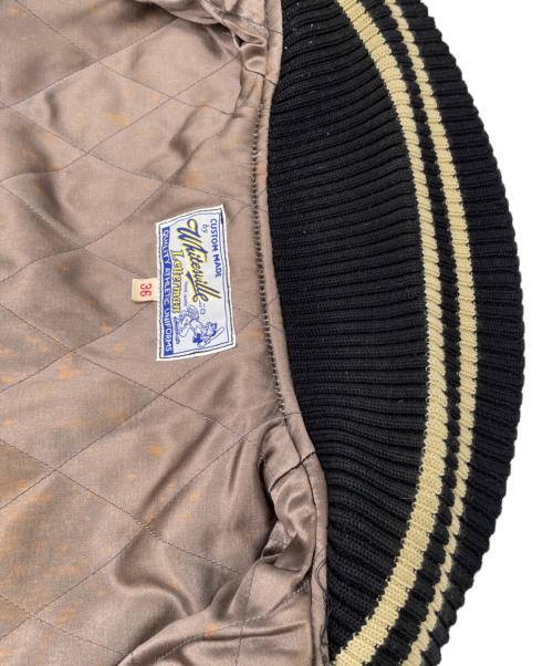 whitesville（ホワイツビル）WHITESVILLE (ホワイツビル) スタジャン ブラック サイズ:36の古着・服飾アイテム