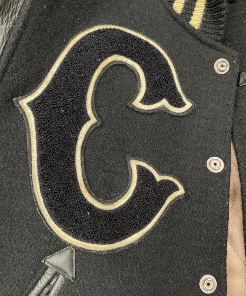 whitesville（ホワイツビル）WHITESVILLE (ホワイツビル) スタジャン ブラック サイズ:36の古着・服飾アイテム